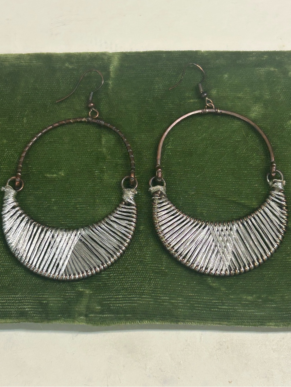 Noonday Retired Crescent Moon Hoop Earrings